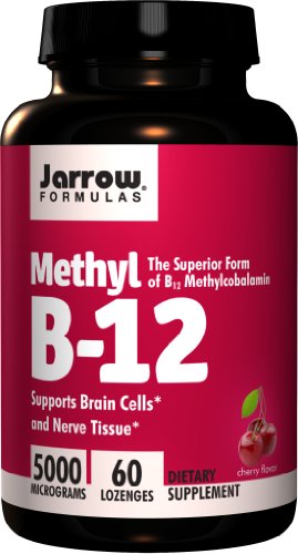 Jarrow Formulas Methylcobalamin (Methyl B12), 5000mcg, 60 Lozenges